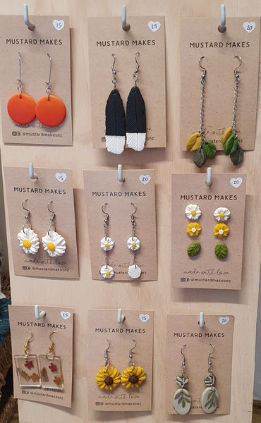 MUSTARD MAKES handcrafted earrings