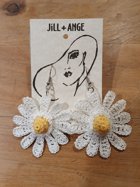 Cosmos Crochet Earrings