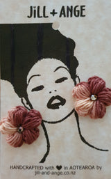 'Autumnal' Crochet Stud Earrings